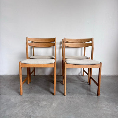 Set 4* vintage eiken stoelen - LOUI.STORE