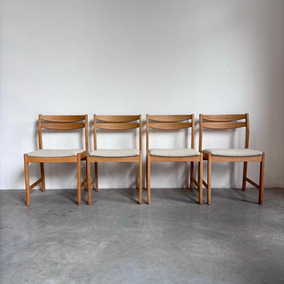 Set 4* vintage eiken stoelen - LOUI.STORE