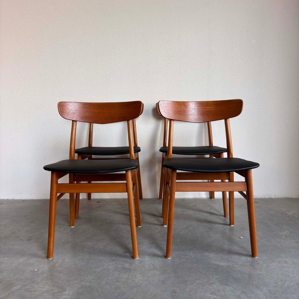 Set 4* vintage Findahl stoelen skai - LOUI.STORE