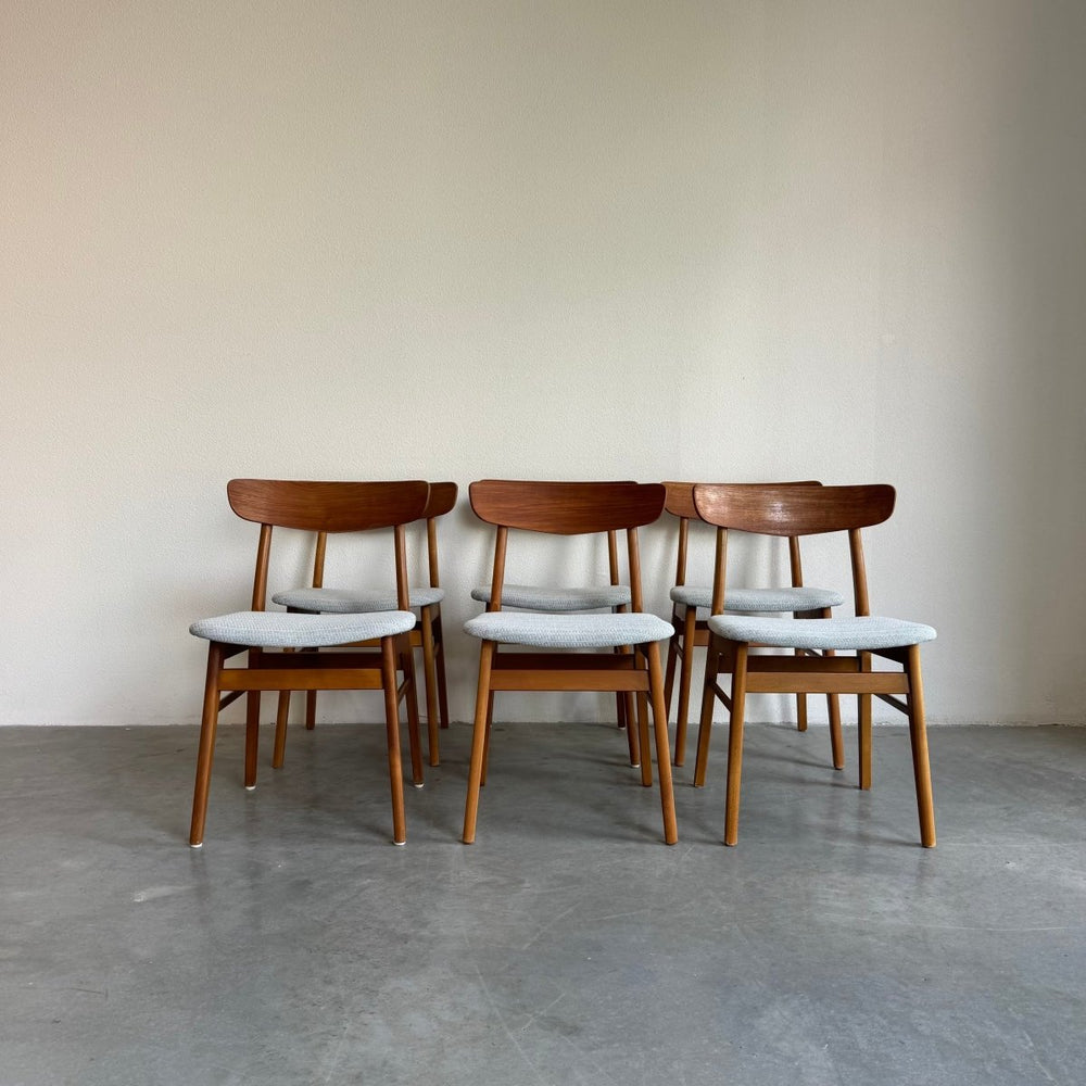 Set 6* vintage Findahl stoelen - LOUI.STORE
