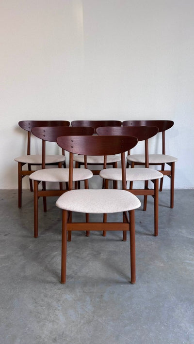 Set 6 vintage stoelen Farstrup - LOUI.STORE