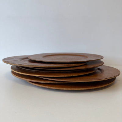 
                  
                    Set 8* Vintage teak houten onderborden - LOUI
                  
                