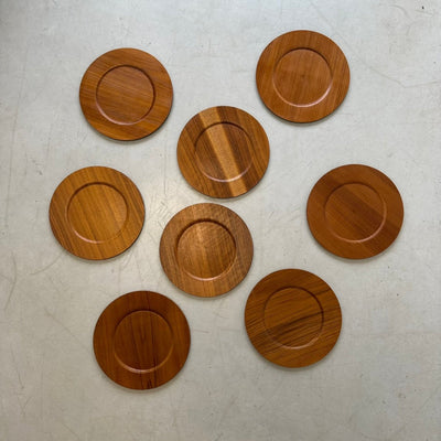 
                  
                    Set 8* Vintage teak houten onderborden - LOUI
                  
                