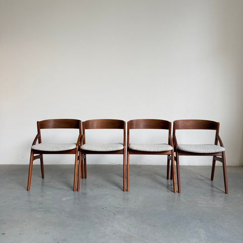 Set Dyrlund stoelen teak 4* - LOUI