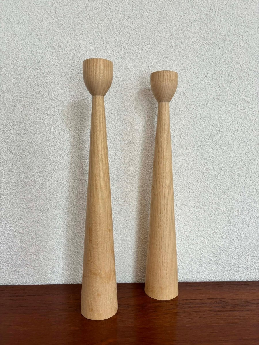 Set eiken kandelaars - LOUI.STORE