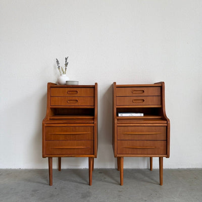 Set nachtkastje teak hoog - LOUI