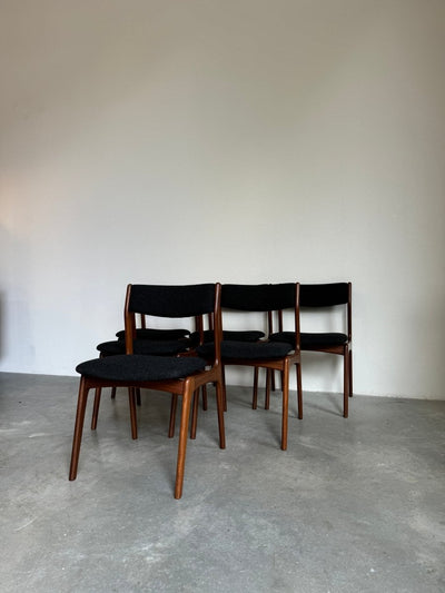 Set stoelen *6 teak en wol - LOUI.STORE