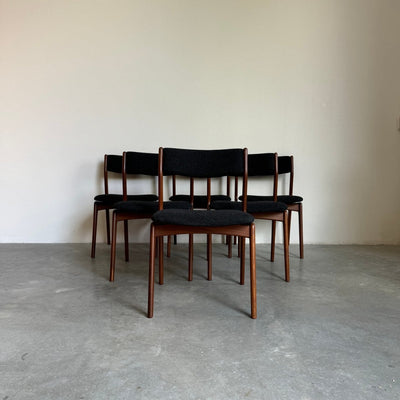 Set stoelen *6 teak en wol - LOUI.STORE