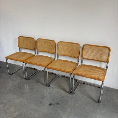 Set van 4 Cesca stoelen Marcel Breuer - LOUI.STORE