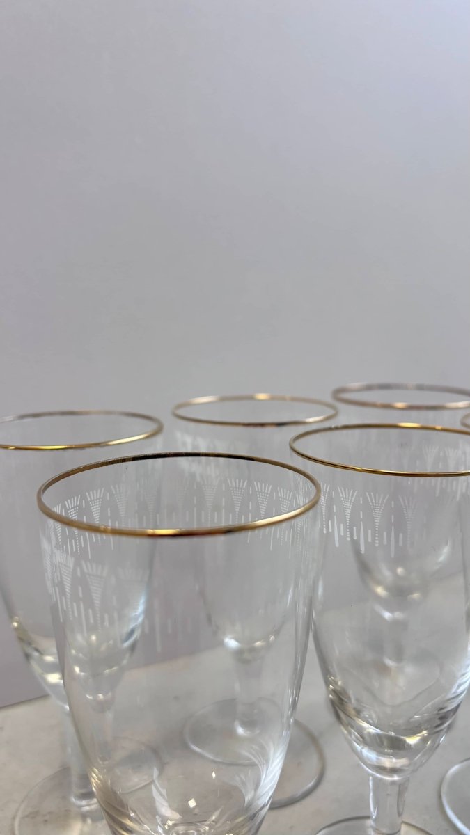 
                  
                    Set vintage glaasjes gouden randje - LOUI.STORE
                  
                