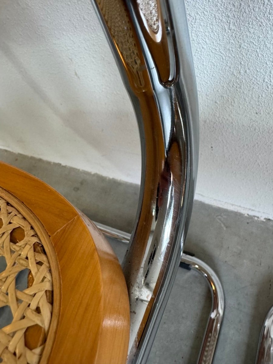 
                  
                    Set vintage rieten stoelen 4* Marcel Breuer - LOUI.STORE
                  
                