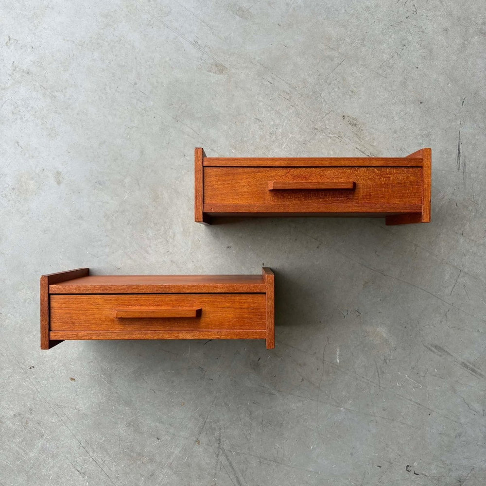 Set wandkastjes teak - LOUI.STORE