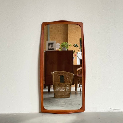 Spiegel teak sierlijke lijst - LOUI.STORE