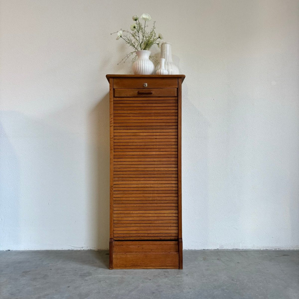 Tambourkast - archiefkast eiken - LOUI.STORE