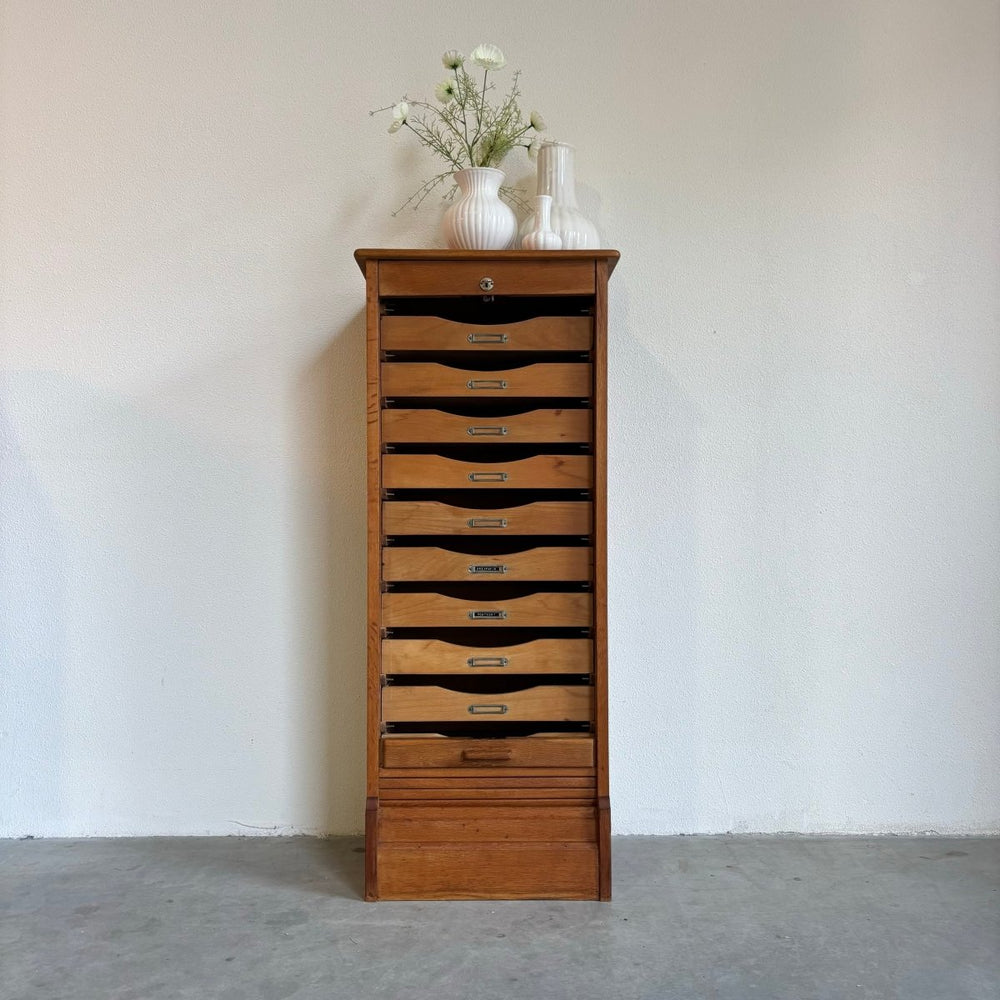 Tambourkast - archiefkast eiken - LOUI.STORE