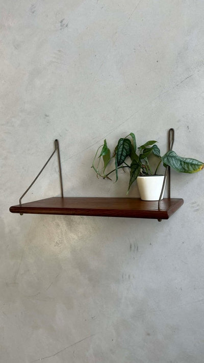 Teak wandplankje (small) - LOUI.STORE