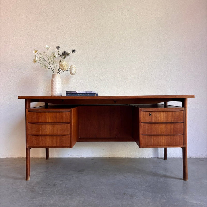 Vintage 2 - zijdig bureau zwevend blad - LOUI.STORE