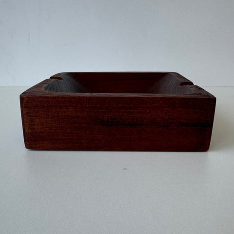 Vintage asbak teak massief - LOUI.STORE