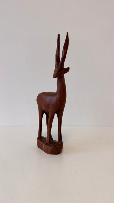 
                  
                    Vintage beeldje bok in teak hout - LOUI.STORE
                  
                