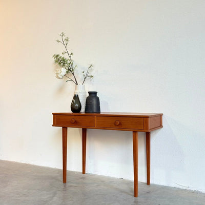 Vintage bijzettafel - sidetable lades teak - LOUI.STORE