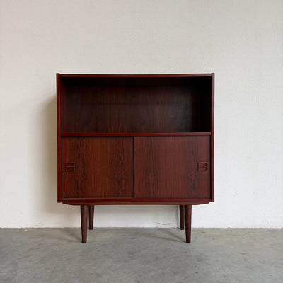 
                  
                    Vintage boekenkastje schuifdeurtjes palissander - LOUI
                  
                