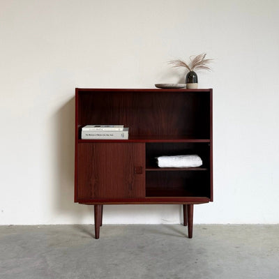 
                  
                    Vintage boekenkastje schuifdeurtjes palissander - LOUI
                  
                