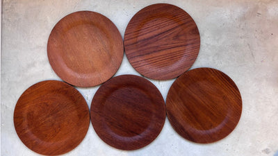 Vintage borden teak set 5 - LOUI.STORE