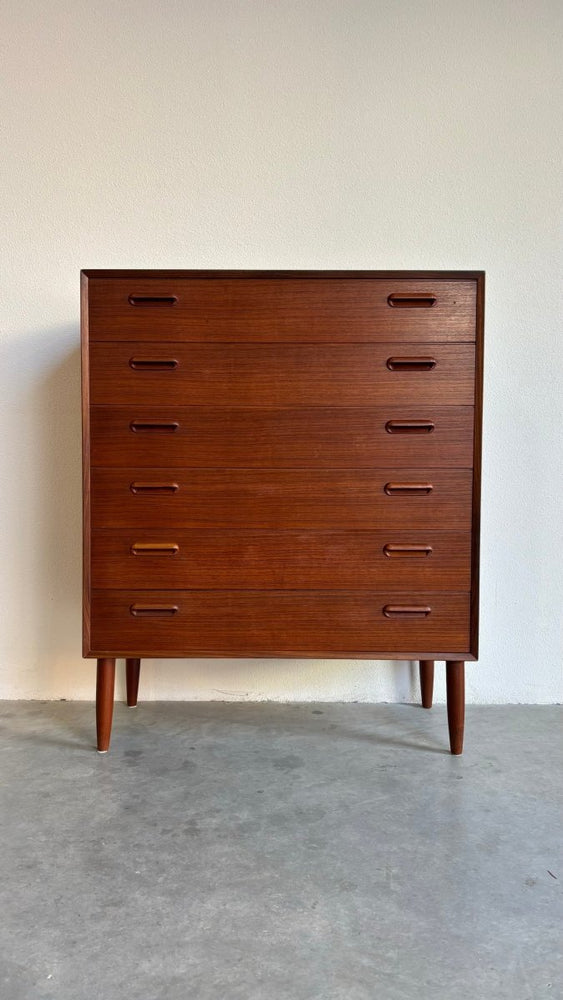 
                  
                    Vintage brede ladekast 6* teak - LOUI.STORE
                  
                