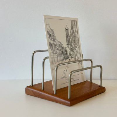 Vintage brievenstandaard eiken - LOUI.STORE