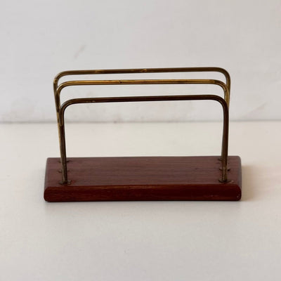 Vintage brievenstandaard teak - LOUI.STORE