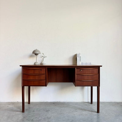 Vintage bureau 2 - kanten teak - LOUI.STORE