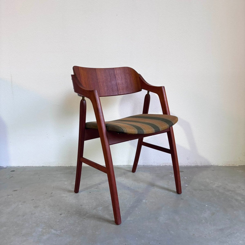 Vintage bureau stoel teak - LOUI.STORE