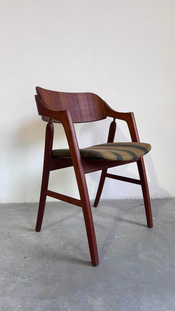 Vintage bureau stoel teak - LOUI.STORE