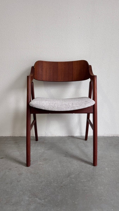 Vintage bureau stoel teak - LOUI.STORE