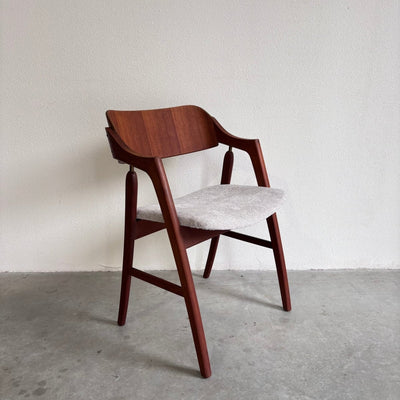 Vintage bureau stoel teak - LOUI.STORE