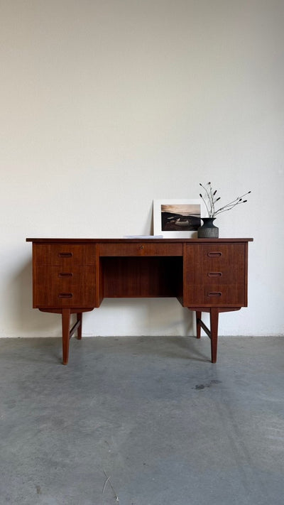 Vintage bureau teak 7 lades - LOUI