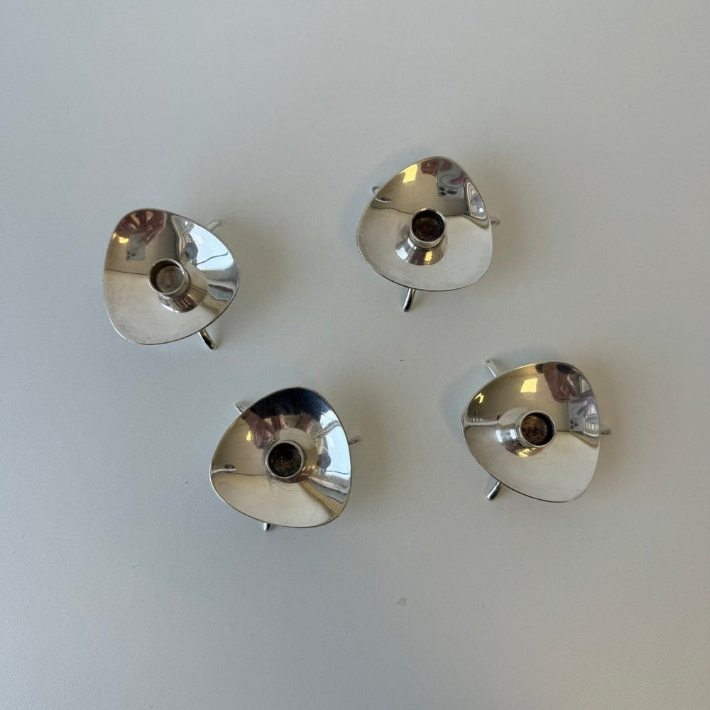 Vintage Deense kandelaar Atla zilver - LOUI.STORE