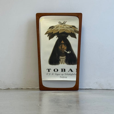 Vintage Deense spiegel teak taps - LOUI.STORE