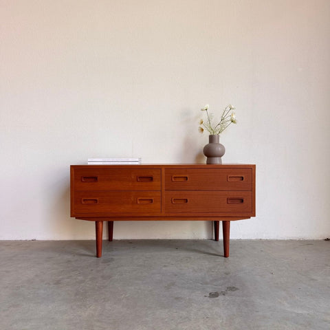 Vintage dubbele ladekast teak Hundevad 4* - LOUI.STORE