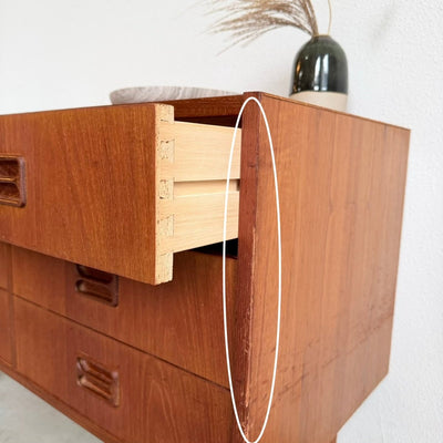 
                  
                    Vintage dubbele ladekast teak - LOUI
                  
                
