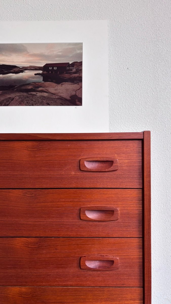 
                  
                    Vintage dubbele ladekast teak - LOUI.STORE
                  
                