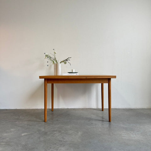 Vintage eettafel eiken uitschuifbaar - LOUI.STORE