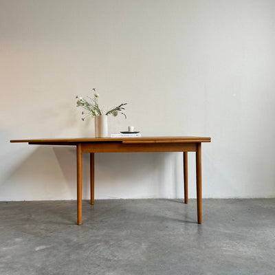 Vintage eettafel eiken uitschuifbaar - LOUI.STORE