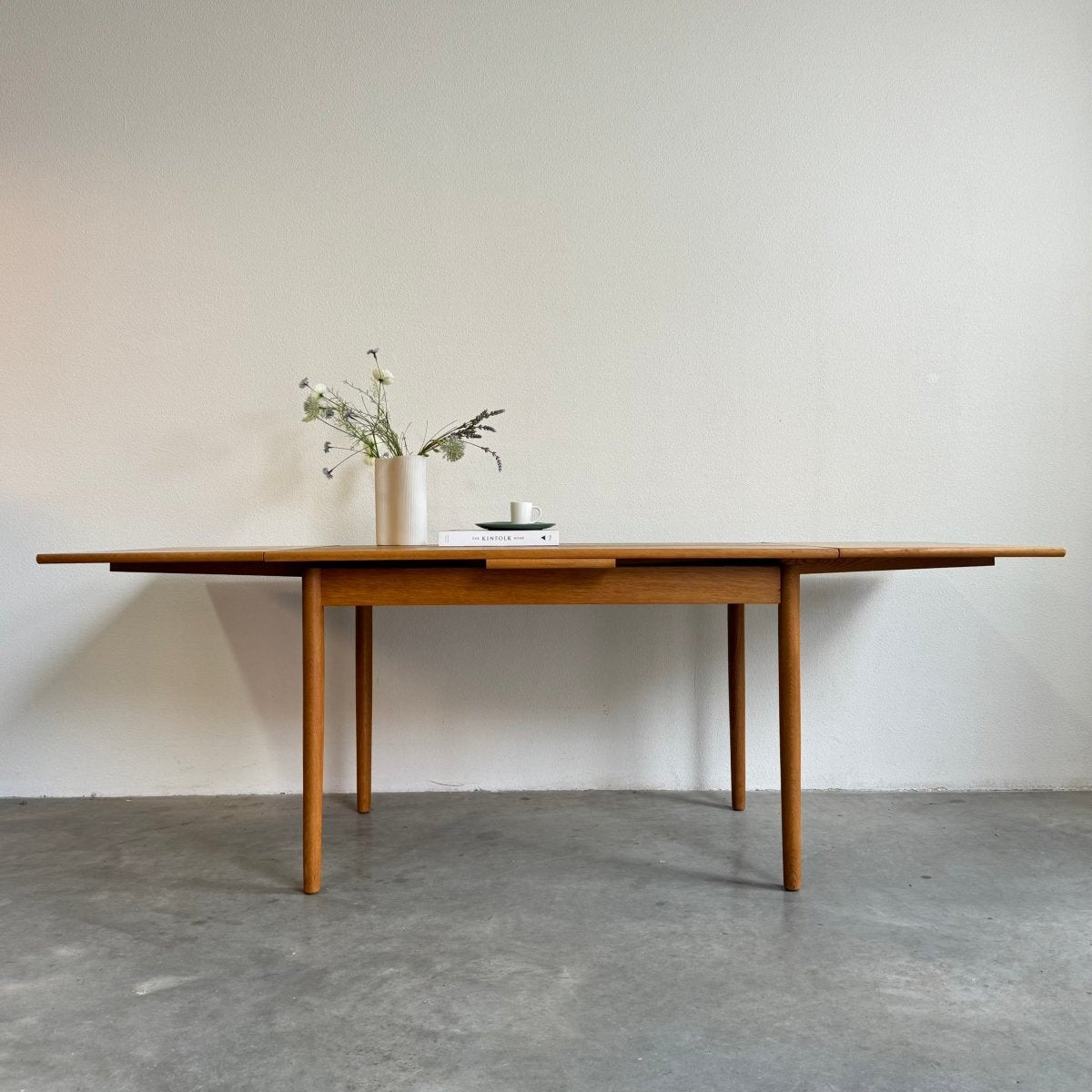 Vintage eettafel eiken uitschuifbaar - LOUI.STORE