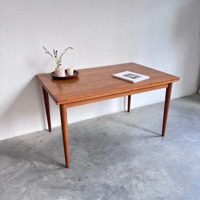 Vintage eettafel licht teak 132 - 234cm - LOUI.STORE