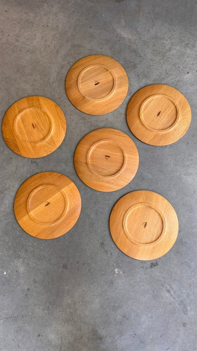 
                  
                    Vintage eiken borden set van 6 - LOUI
                  
                