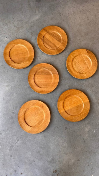 
                  
                    Vintage eiken borden set van 6 - LOUI
                  
                