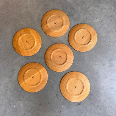 
                  
                    Vintage eiken borden set van 6 - LOUI
                  
                