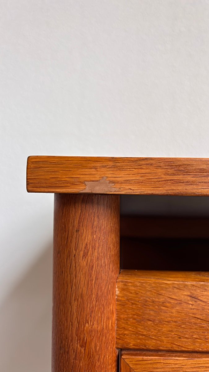 
                  
                    Vintage eiken bureau zwevend blad - LOUI.STORE
                  
                