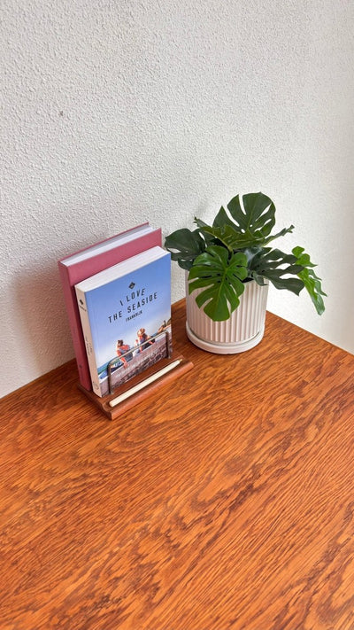 
                  
                    Vintage eiken bureau zwevend blad - LOUI.STORE
                  
                